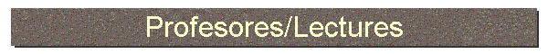 Profesores/Lectures